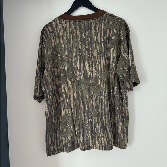 Vintage Realtree Camo Ringer Pocket Single Stitch Short Sleeve T-Shirt - Picture 2 of 5